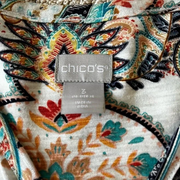 Chico’s Knit Short Sleeve Casual Top - Picture 6 of 9